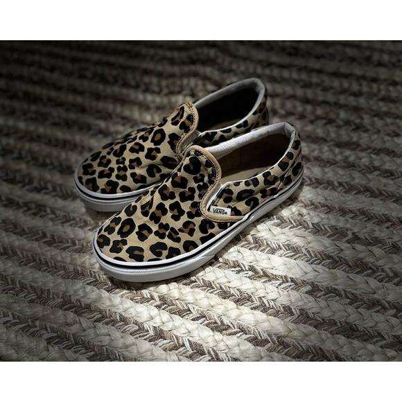 Vans Cheetah Print Slip On Youth 3 Off the wall, casual - Picture 3 of 4